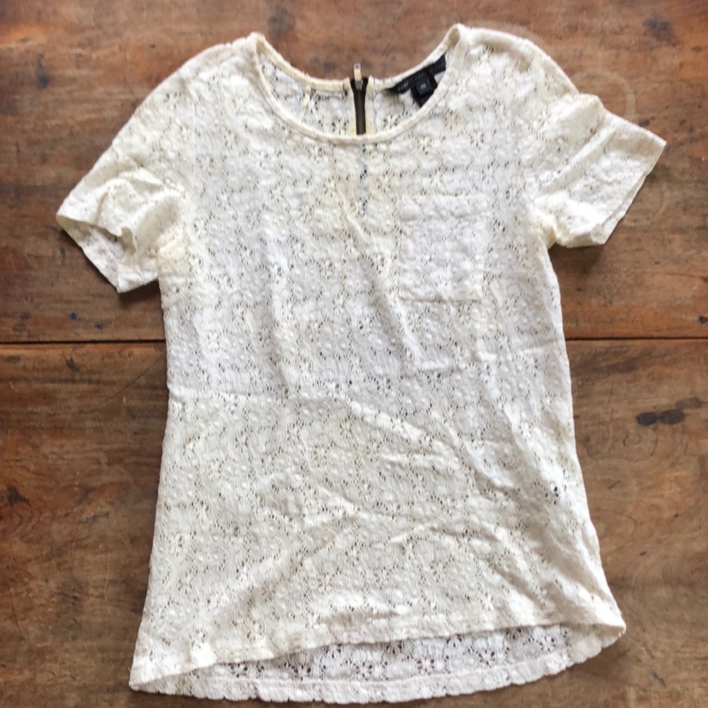 Marc by Marc Jacobs white lace top